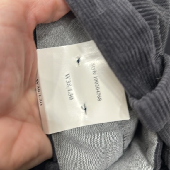 Brooks Brothers Men’s Gray Corduroy Dress Pants Regular size 38/30.NWT. - Picture 8 of 11